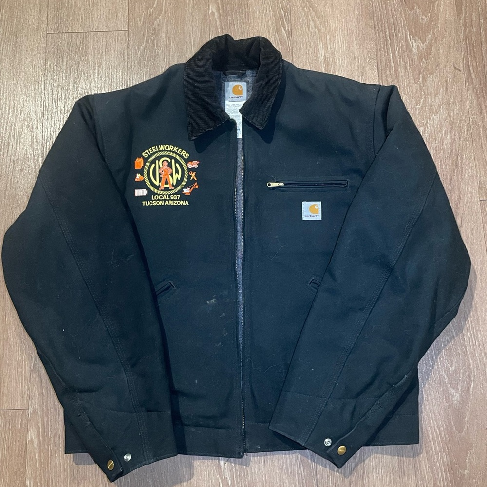Vintage Detroit Carhartt Jacket J01 BLK 42 reg